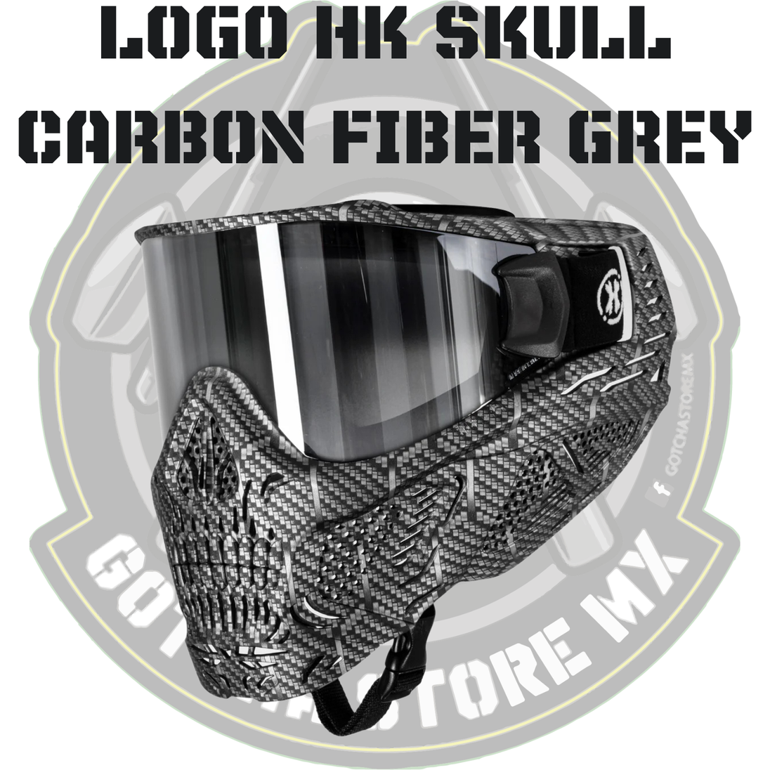 HK Skull Fiber Carbon Gris image 1